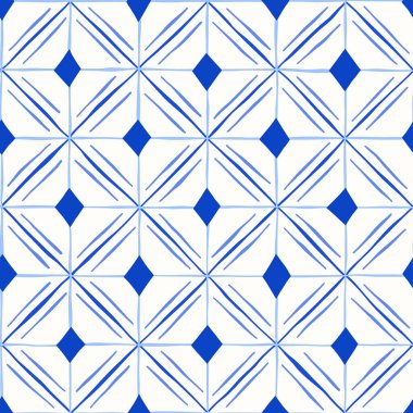 El yapımı Sanatsal Tahta Blok Yazdırma Geometrik Vektör Kusursuz Desen. Hans Damgalı Ayna Üçgenli Organik Çizgiler Arkaplanı. Küresel Göçebe Tasarımı. Mini Boho Tekrar et