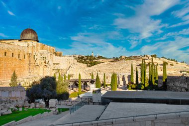 Kudüs, İsrail. 10 Ocak 2019. Kudüs Arkeoloji Parkı Davidson Cente