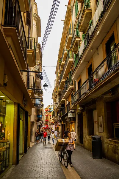 Palma Mallorca España Junio 2018 Vintage Acogedoras Calles Estrechas Palma — Foto de Stock