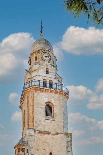 stock image Jerusalem, Israel.  10 January, 2019. Tower of the Dormition Basilica.