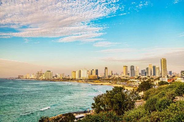 stock image Tel Aviv, Israel. 12 january 2019. Skyscrapers on the waterfront on a sunny day in Tel Aviv