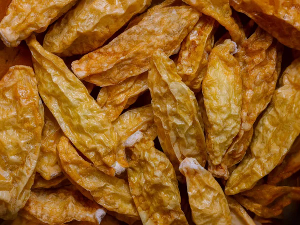 Süper makro egzotik baharatlı kırmızı biberli Amazon biberi, detaylar ve çok yakından büyütülmüş. ideal yiyecek arkaplanı