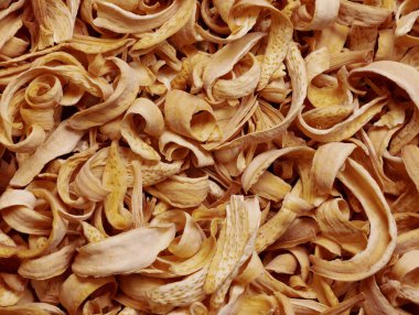 Makro çekim ve kuru portakal çiçeğinin üst görüntüsü detaylar ve çok yakından büyütme. İdeal yemek ve baharat geçmişi