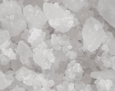 Tibet 'ten gelen süper makro egzotik tuz görüntüsü detaylara çok yakın. İdeal yemek ve baharat geçmişi