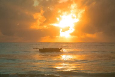 Beautiful sun rise at beach. gorgeous beautiful sunrise over the ocean