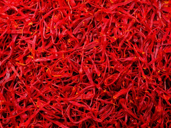 stock image macro shoot and top view of saffran from Spain in details with high magnification very close. Ideal food and spice saffrans background
