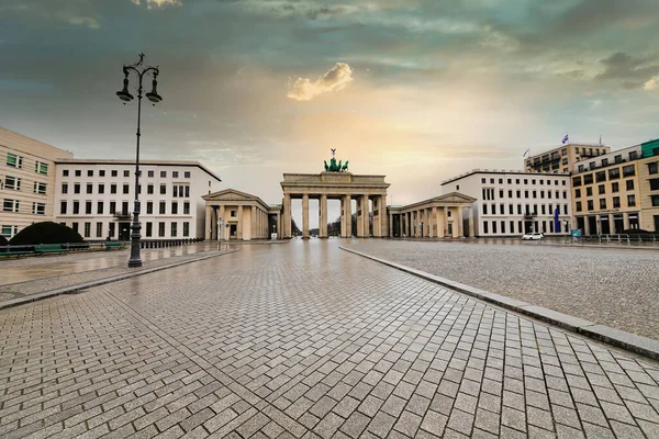 Берлин Германия Марта 2020 Покинутый Город Время Эпидемии Карантина Короновируса — стоковое фото