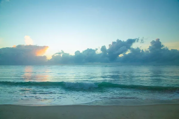 Beautiful sun rise at beach. gorgeous beautiful sunrise over the ocean
