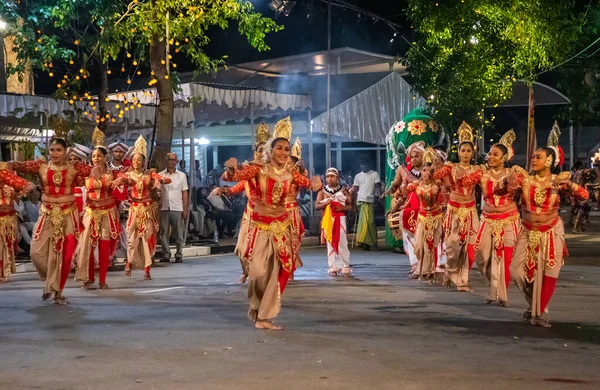 Colombo Sri Lanka Febfuary 2023 Grande Procissão Festiva Carnaval Com — Fotografia de Stock