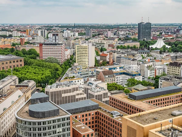 Берлин Германия Июня 2021 Года Вид Воздуха Берлин Центре Города — стоковое фото