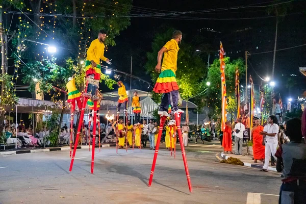 Colombo Sri Lanka Febfuary 2023 Large Carnival Festive Procession Elephants — Φωτογραφία Αρχείου