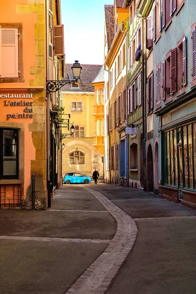 Colmar Elsace France Февраля 2019 Года Уютные Красивые Улицы Старого — стоковое фото