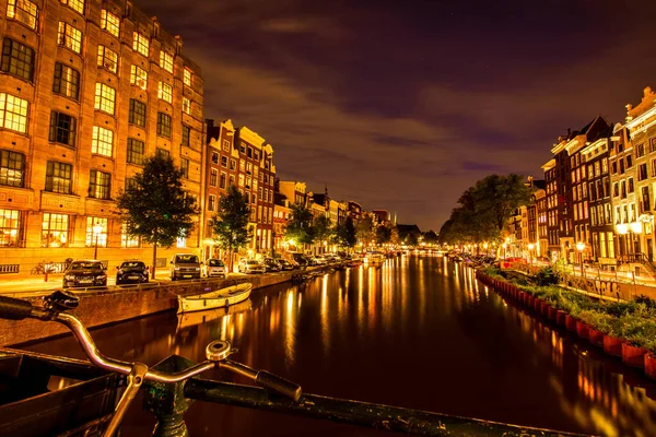 Amsterdam Holandsko Září 2018 Moderní Centrum Amsterdamu Kanály Mosty Velké — Stock fotografie
