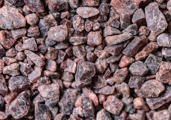 Super Makro Atirou Indiano Himalaia Black Salt Kala Namak Especiaria — Fotografia de Stock