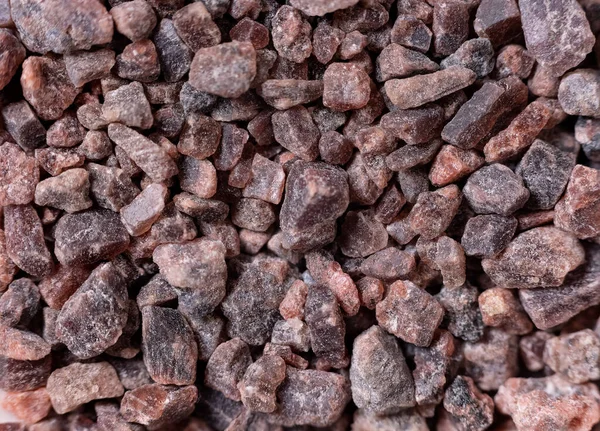 Super Makro Schoss Himalaya Black Salt Kala Namak Gewürz Und — Stockfoto