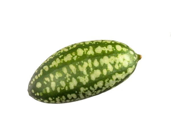 Cucamelon Melothria Scabra Mexikani Minimelone Mausmelon Isolado Uma Macro Muito — Fotografia de Stock