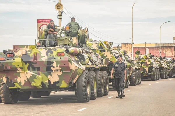 Colombo Sri Lanka Fevereiro 2023 Preparação Para Desfile Militar Dia — Fotografia de Stock