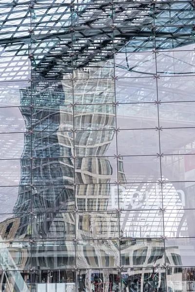 stock image Berlin, Germany 20.03.2024 View of modern and architectural office building at Berlin Central Station