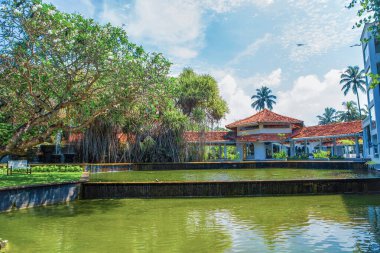 Kalutara, De Abrew Bulvarı, Waskaduwa. 11.02. 2023 Sri Lanka. Sri Lanka 'daki Oceanfront Otel ve Spa Oteli.