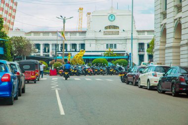 Colombo, Sri Lanka 03.02.2023, Solombo 'nun göbeğindeki güzel koloni binaları ve anıtlar..