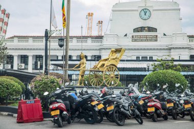 Colombo, Sri Lanka 03.02.2023, beautiful colonial buildings and monuments in the heart of Solombo. clipart