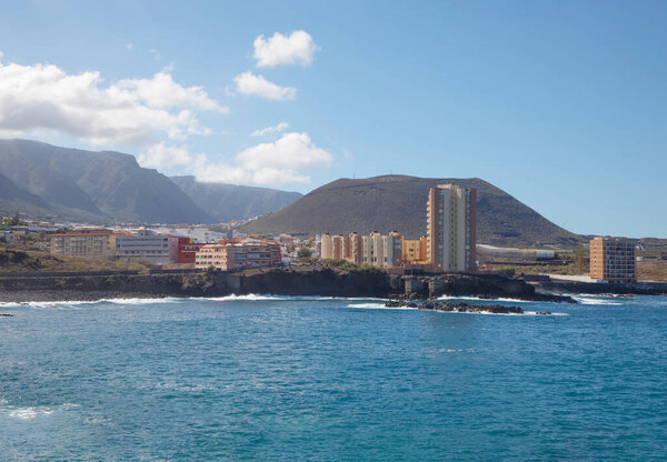 Tenerife, Canary islands, Spain 19.11.2024 landscape of the island of Tenerife. Ocean Bay.