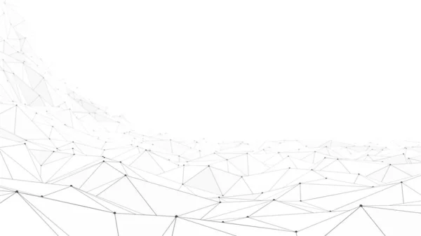 抽象网络白色背景的3D渲染 一种抽象的组合 其特点是由一条线连接起来的圆点组成的网络 代表了网络的连通性和复杂性 图库图片