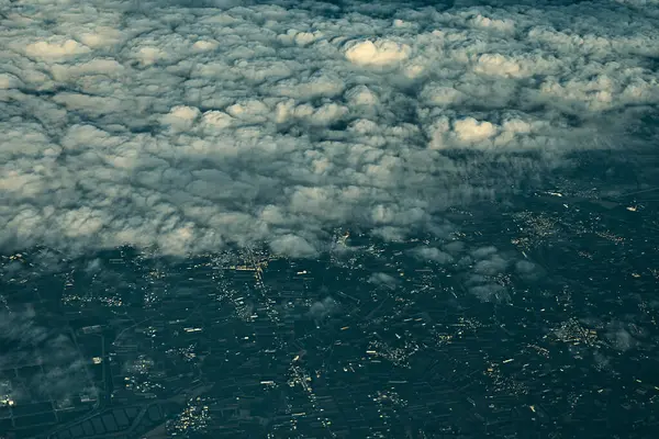 Небо Облако Самолета — стоковое фото