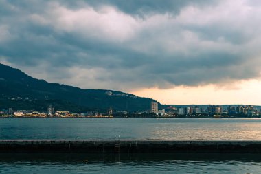 Tamsui, Taiwa 'da güzel bir gün batımı