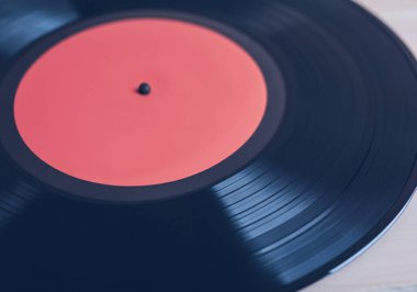 Görüntüyü kapat vinil kayıt diski, seçici odaklanma