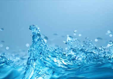 Arkaplanda temiz su akışı dalgasını özetle