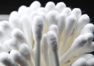 Cotton Buds 'ı kapat, seçici odaklanma