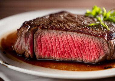 Bifteği masaya yakın.