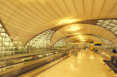 Bangkok, Tayland - 21 Temmuz 2024: Suvarnabhumi Havaalanı