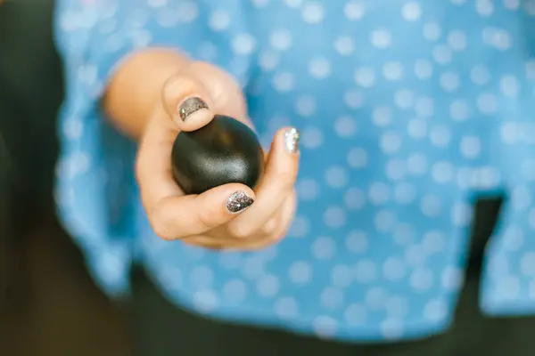 stock image Close up hand of musician play Maracas, selective focu