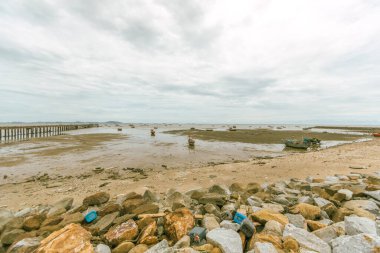 Sriracha 'nın deniz manzarası, Chonburi, Tayland