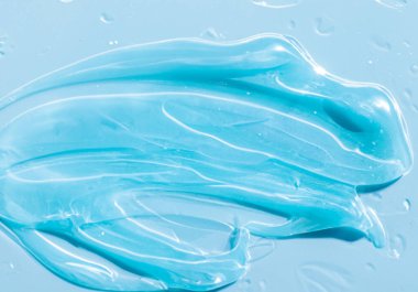 Krem jel mavi şeffaf kozmetik damlaları