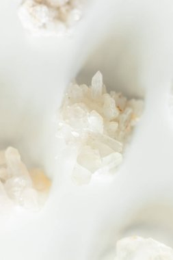 Close up quartz crystal healing clipart