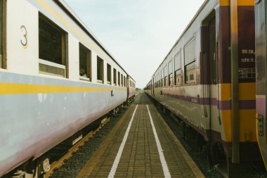 Ratchaburi, Tayland - 28 Kasım 2015: Ratchaburi 'deki Nong Pladuk Junction Tren İstasyonu