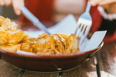 Ev yapımı FriedOnion, seçici odaklanma