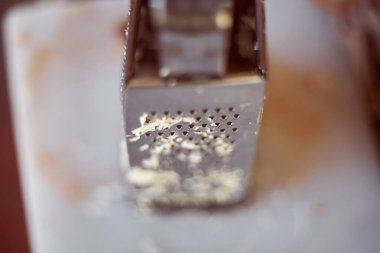 Peynir rendesini kapat, seçici odaklanma