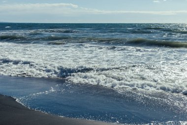 Kamakura, Japonya 'da güzel bir sahil.