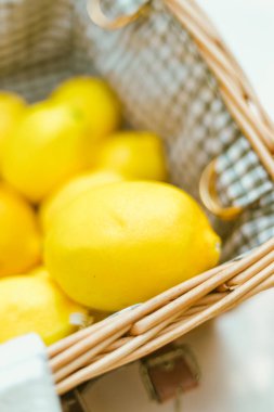 Limon sepetini kapat, seçici odaklanma