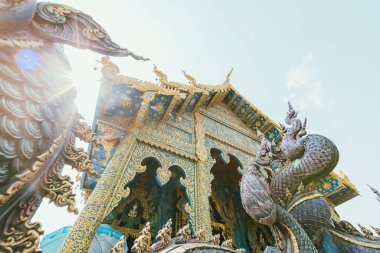 Wat Rong Suea 10, Mavi Tapınak, Chiang Rai, Kuzey Tayland, Tayland