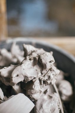 Zanaat için kil. Doğal kil dokusu arkaplanı.