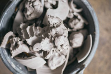 Zanaat için kil. Doğal kil dokusu arkaplanı.