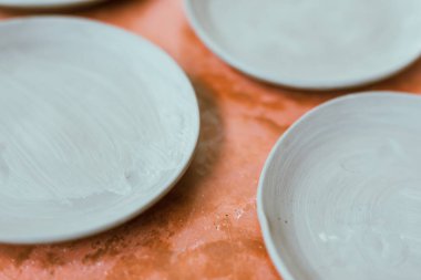 Çamur çömlek seramik ürünleri, çömlek yapma süreci..