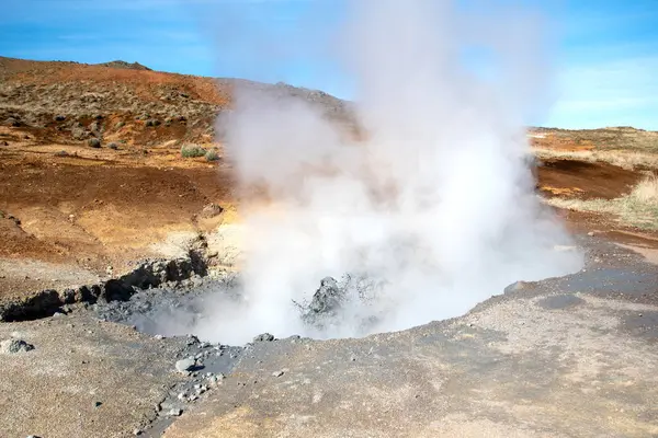 İzlanda'daki Seltun jeotermal alanı.