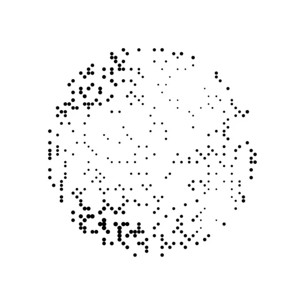 矢量从混乱的圆点上旋转 半音和嘈杂的斑点 — 图库矢量图片