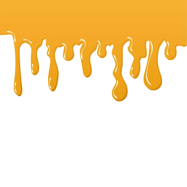 Vector Isolated Dripping Flowing Paint Sauce Syrup Liquid Splash Trickle — Stock Vector